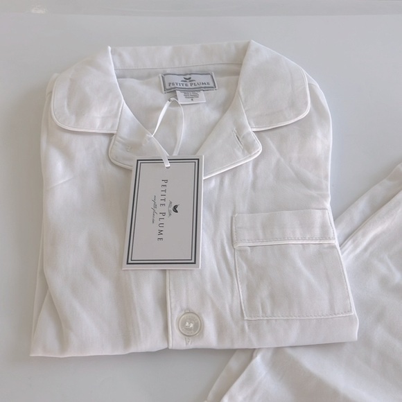 PETITE PLUME Boys Classic White Short Set Chemical Free Flame Resistant 10 - Picture 5 of 9